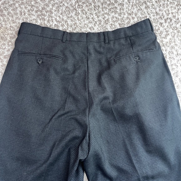 Nautica Mens Wool Cashmere Suit 42R W36 Charcoal Grey 3-Button Pleated Lord Tayl - Picture 11 of 16